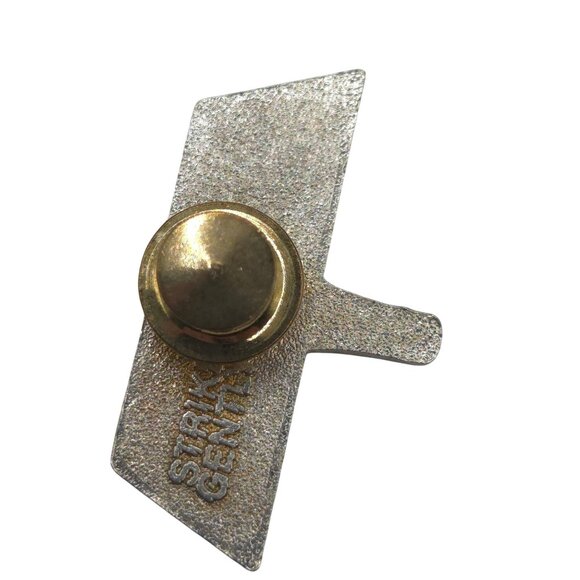 VTG Brooch BlackHole Science Nerd Space Funny Gift Jewelry Stem Wearable Art Pin - Picture 6 of 9